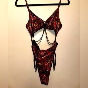 Medium Flame Bodysuit - Rave After Rave